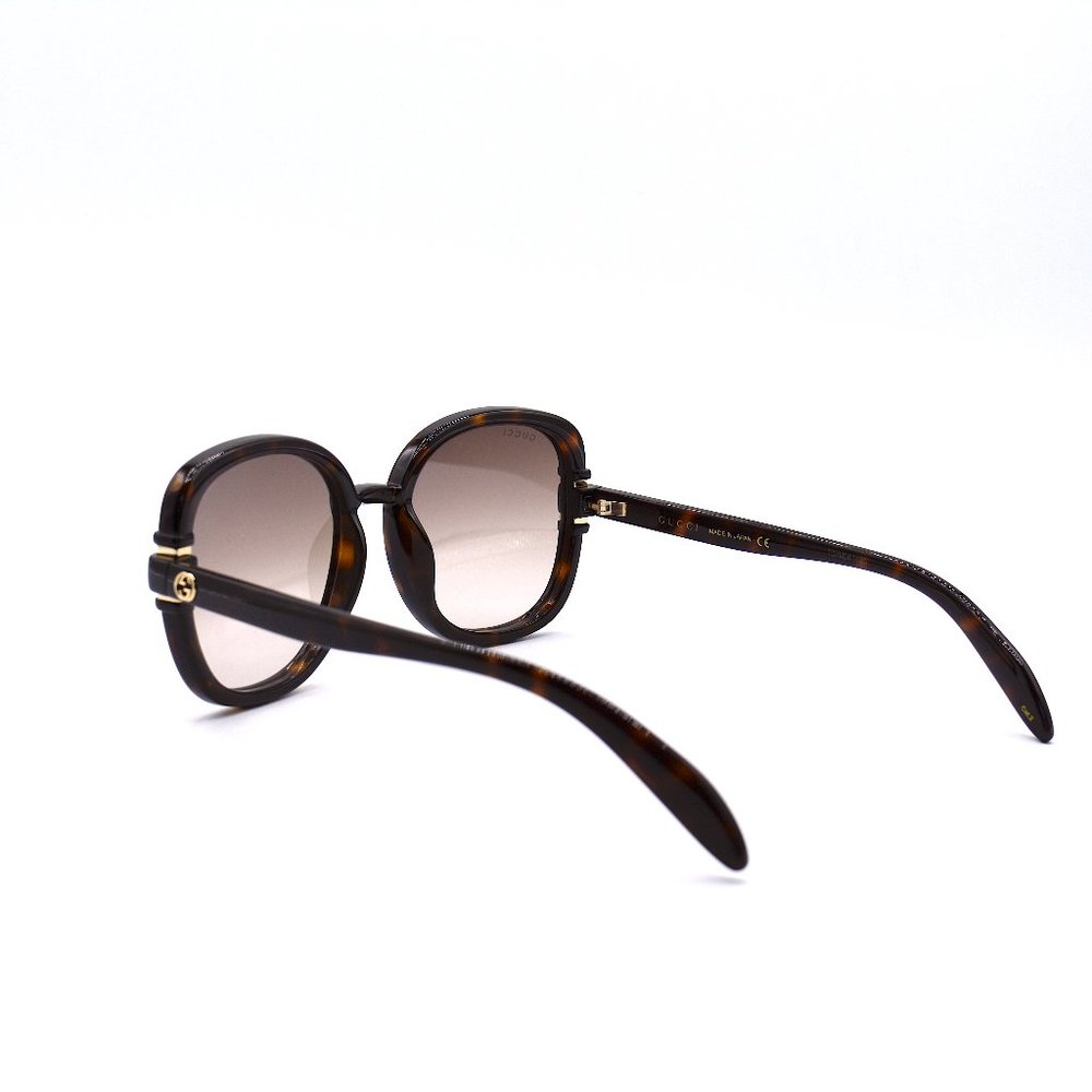 Gucci GG1068SA Havana Brown Sunglasses | Authentic | New w/ Case | 57-19 - Picture 8 of 13